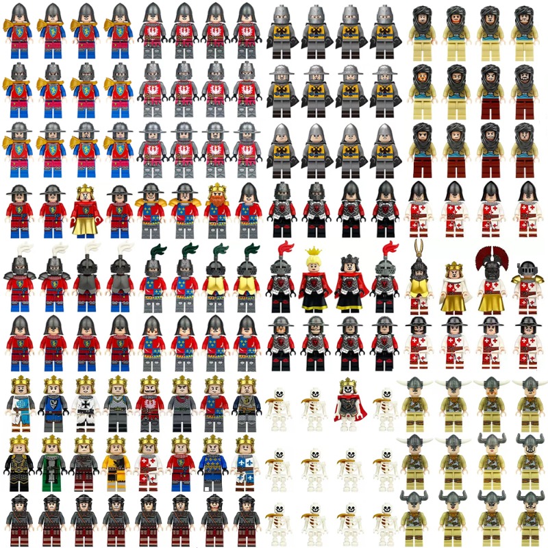Lego Building Blocks - Ancient Roman medieval knights, building blocks,