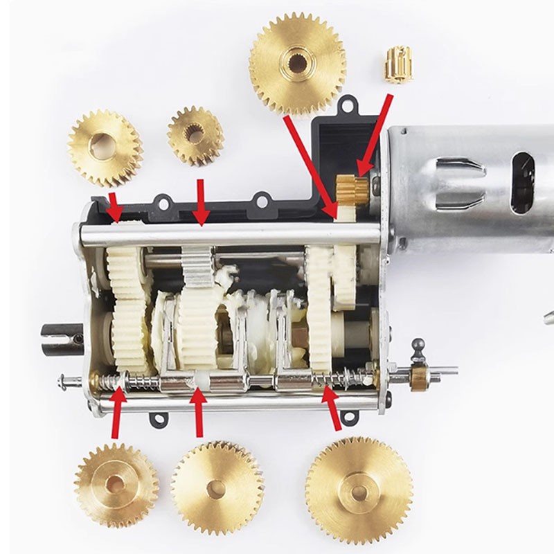 Tamiya Model Rc Car - 7pcs Brass Gearbox Gear Set for