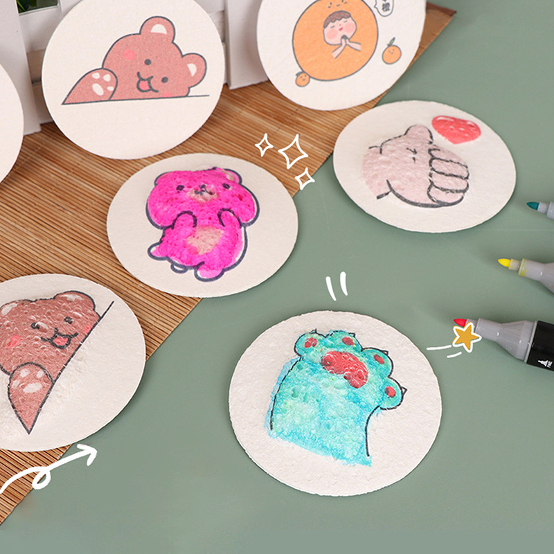 Kids Toys Drawing - 10Pcs 3D Magic Puffy Foam Texture