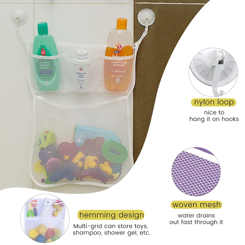Shower Bath Toys White Pink Ba - Kids Storage Toys ulasan dan harga
