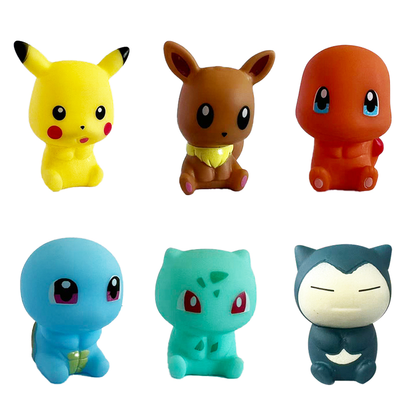 6Pcs Pokemon Bath Toys Pikachu - Kids Toys 3 Year Old ulasan dan harga