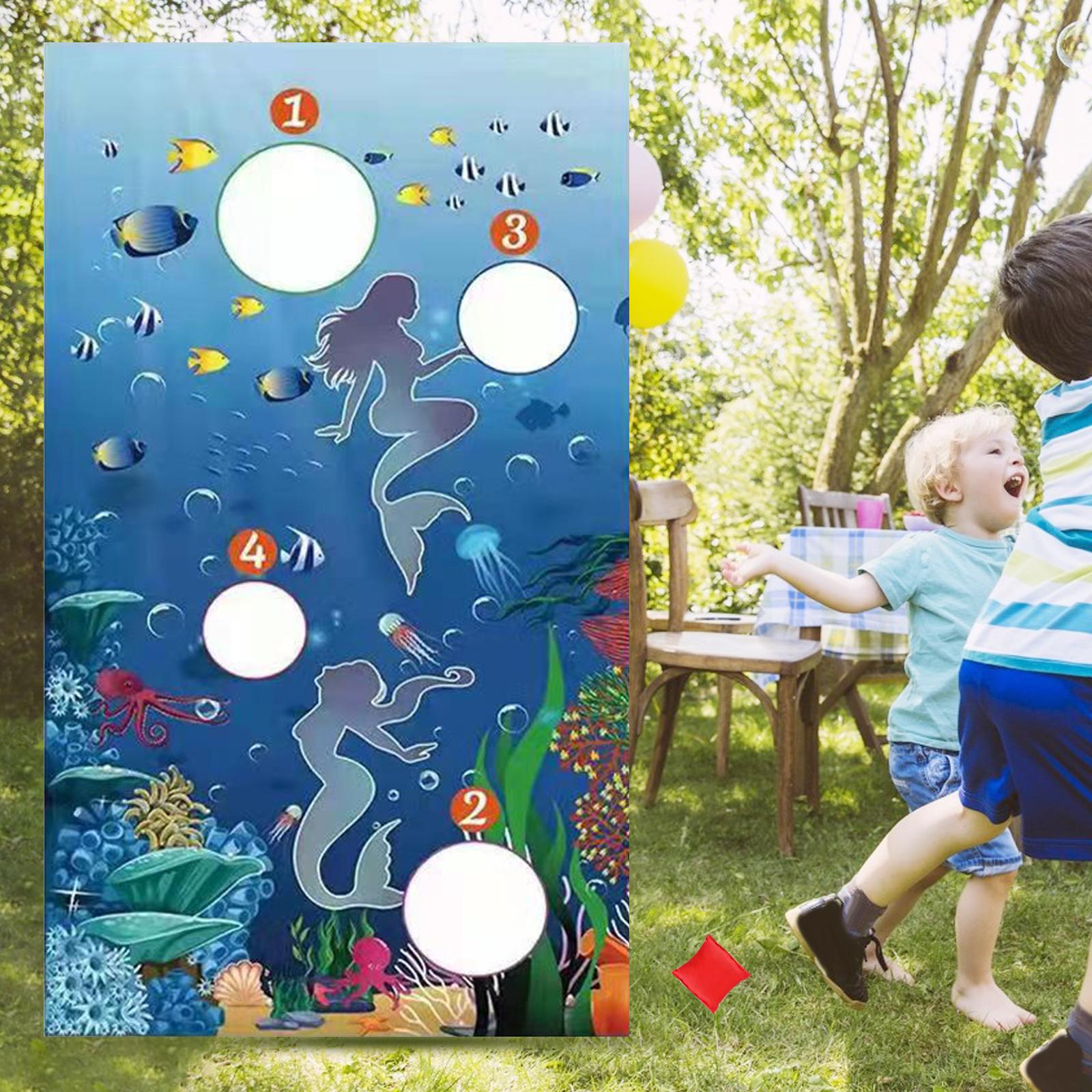 Ocean Theme Sandbag Throw Game - Banner Kids Toys ulasan dan harga