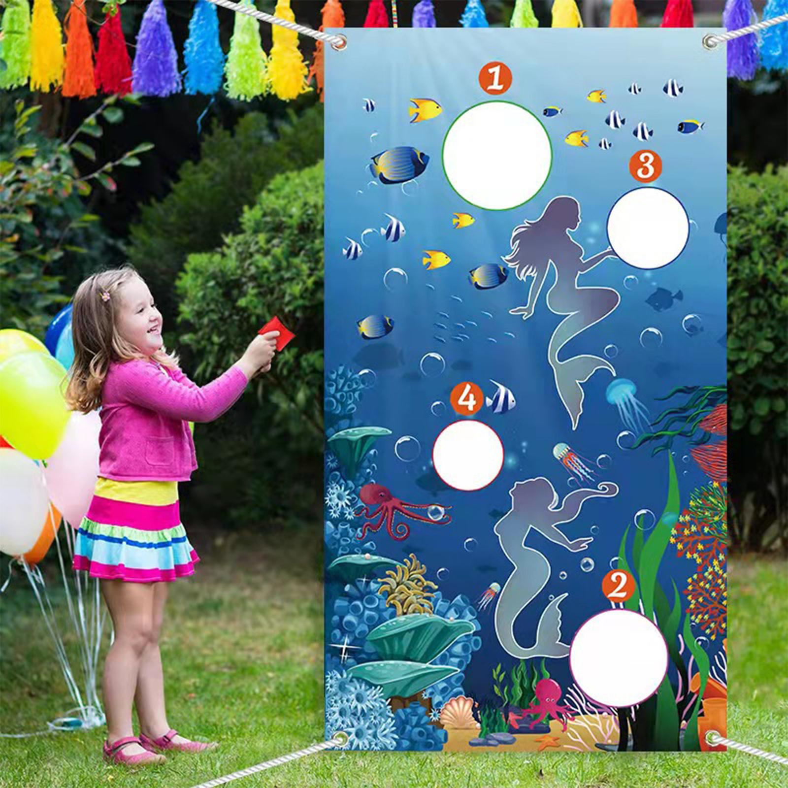 Ocean Theme Sandbag Throw Game - Banner Kids Toys ulasan dan harga