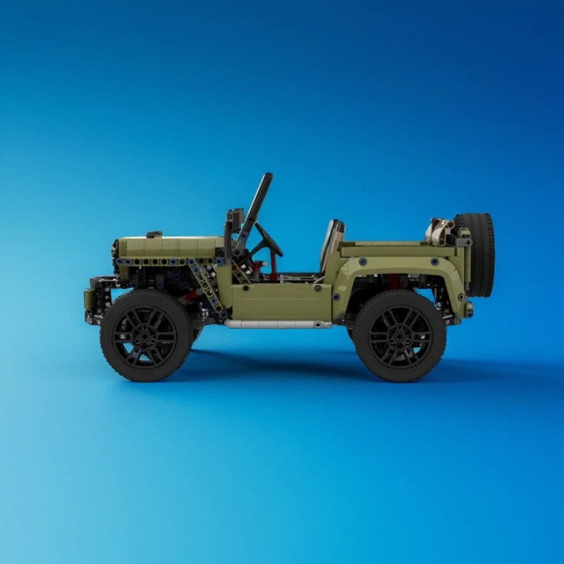 1603pcs MOC C Model Willys Jee - Kids Toys Jeep ulasan dan harga