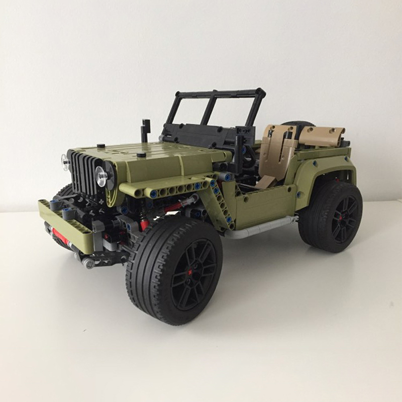 1603pcs MOC C Model Willys Jee - Kids Toys Jeep ulasan dan harga