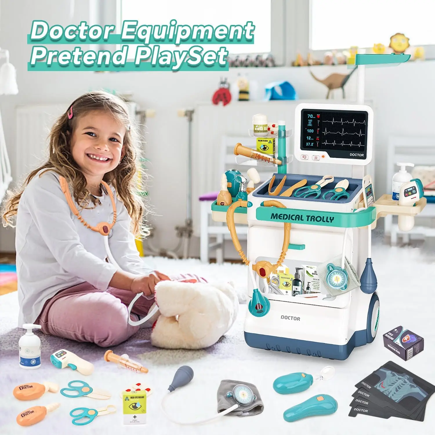 Kids Medical Kit Toy Pretend P - Kids Xray Toys ulasan dan harga