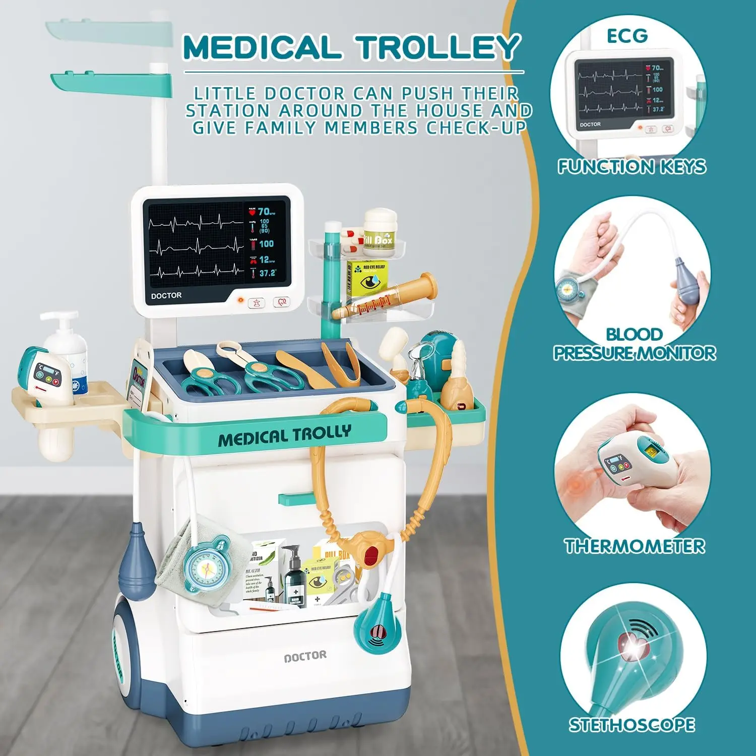 Kids Medical Kit Toy Pretend P - Kids Xray Toys ulasan dan harga