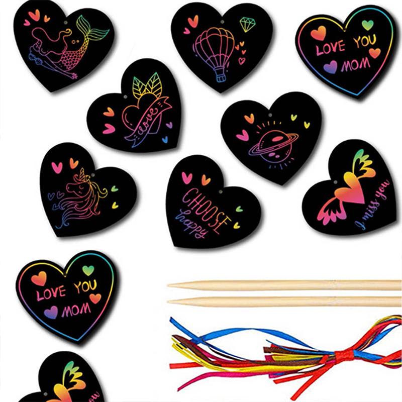 12 Pcs Butterfly heart-shaped  - Kids Toys Drawing ulasan dan harga