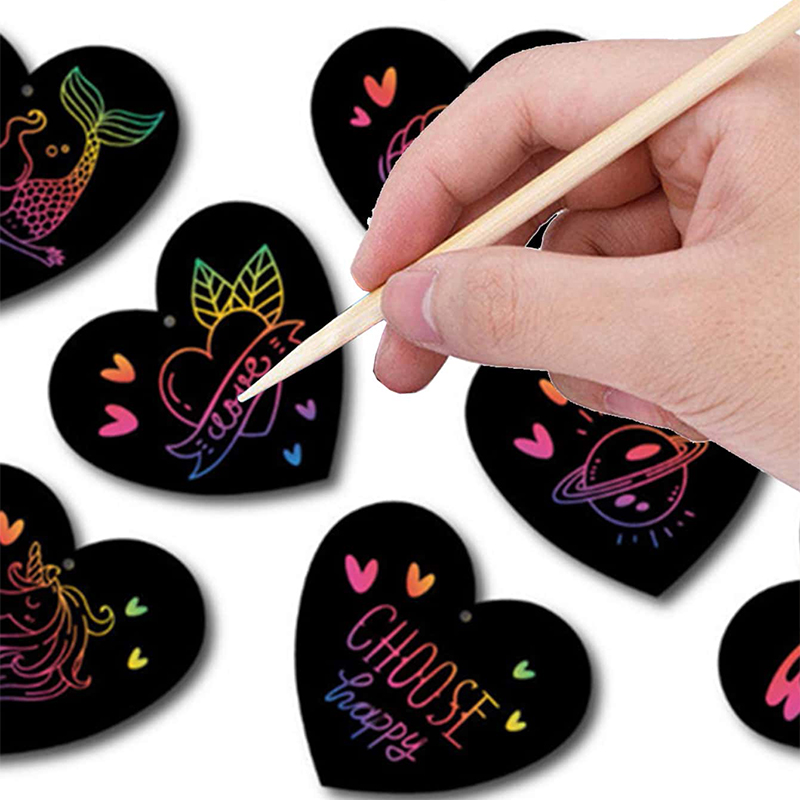 12 Pcs Butterfly heart-shaped  - Kids Toys Drawing ulasan dan harga