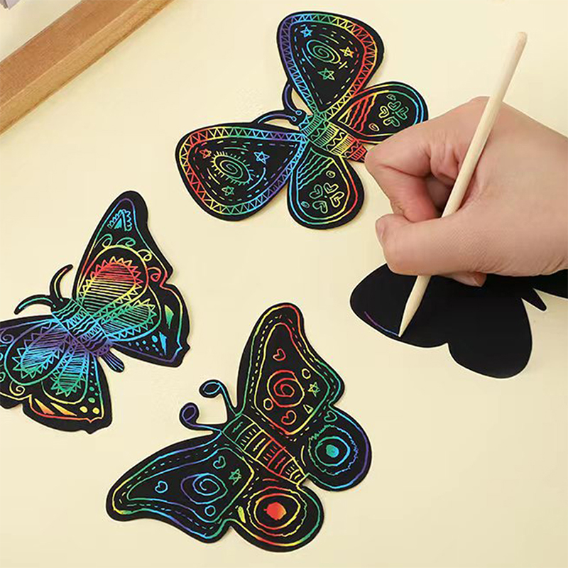 12 Pcs Butterfly heart-shaped  - Kids Toys Drawing ulasan dan harga