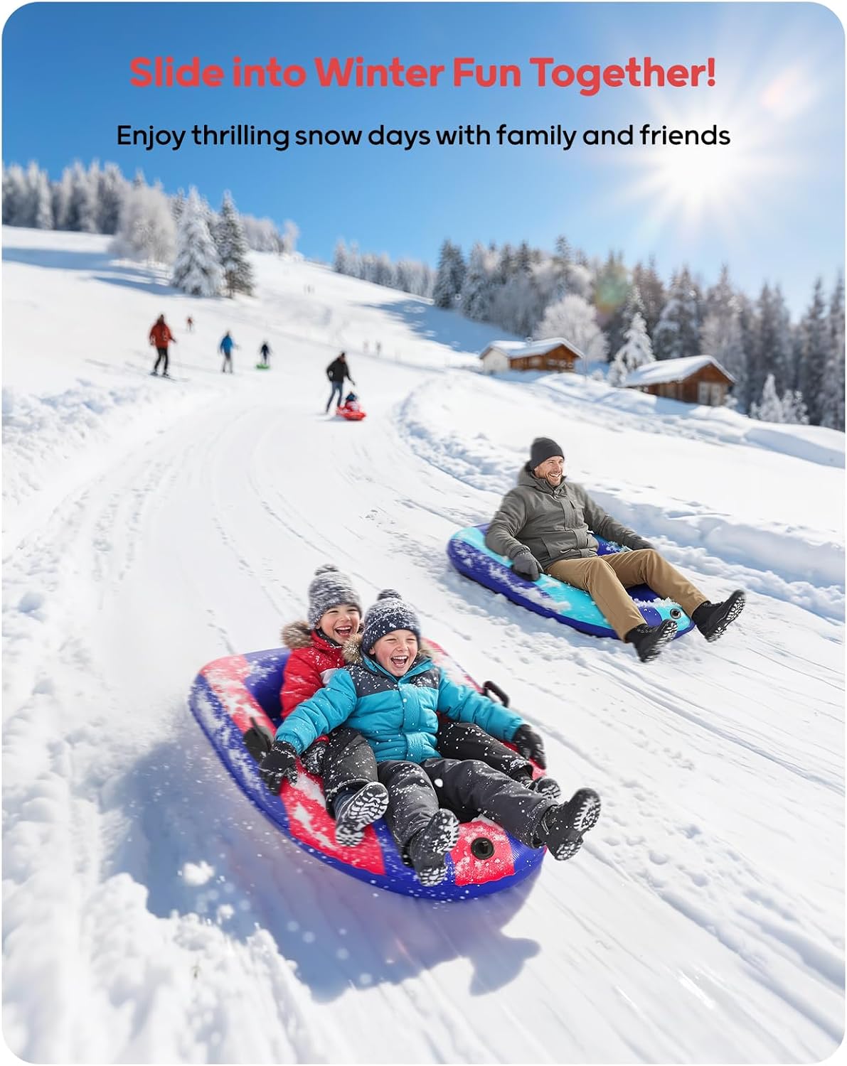 QPAU Inflatable PVC Snow Sled  - Kids Toys Kids Toys ulasan dan harga