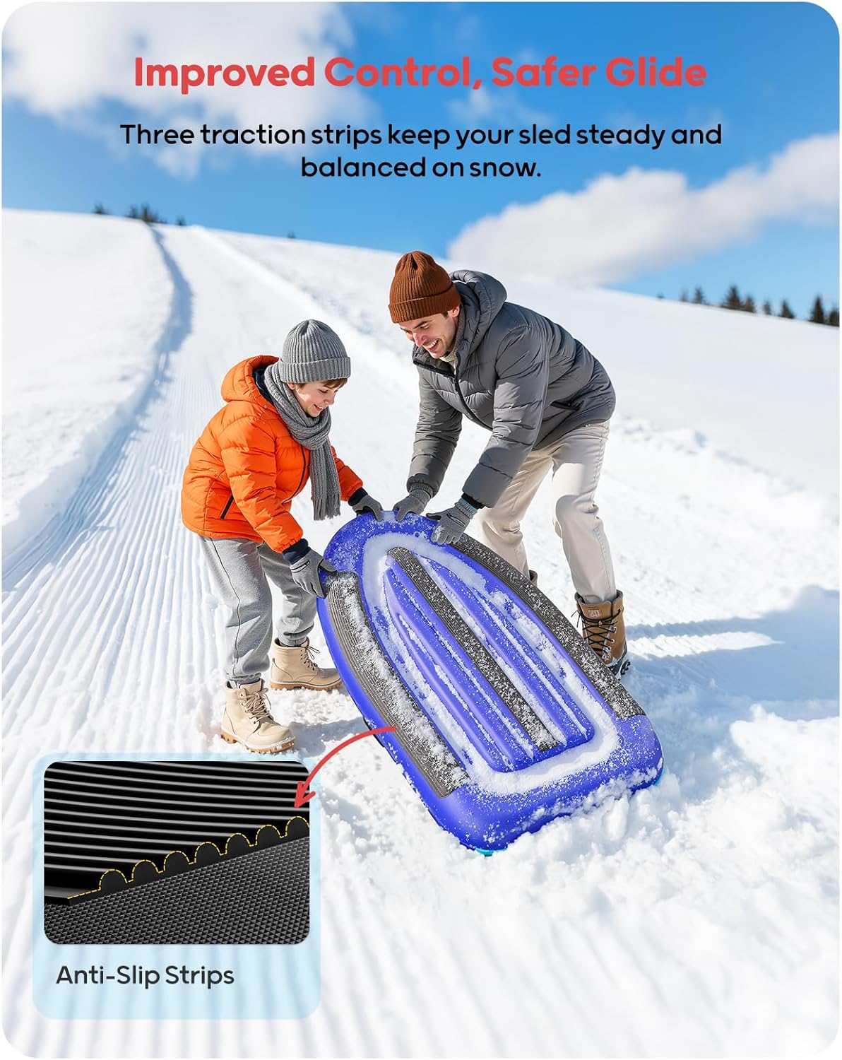 QPAU Inflatable PVC Snow Sled  - Kids Toys Kids Toys ulasan dan harga