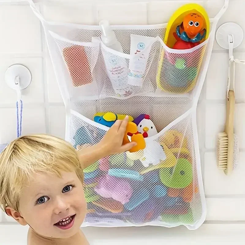 Toy Bag Net Bathroom Organizer - Kids Storage Toys ulasan dan harga