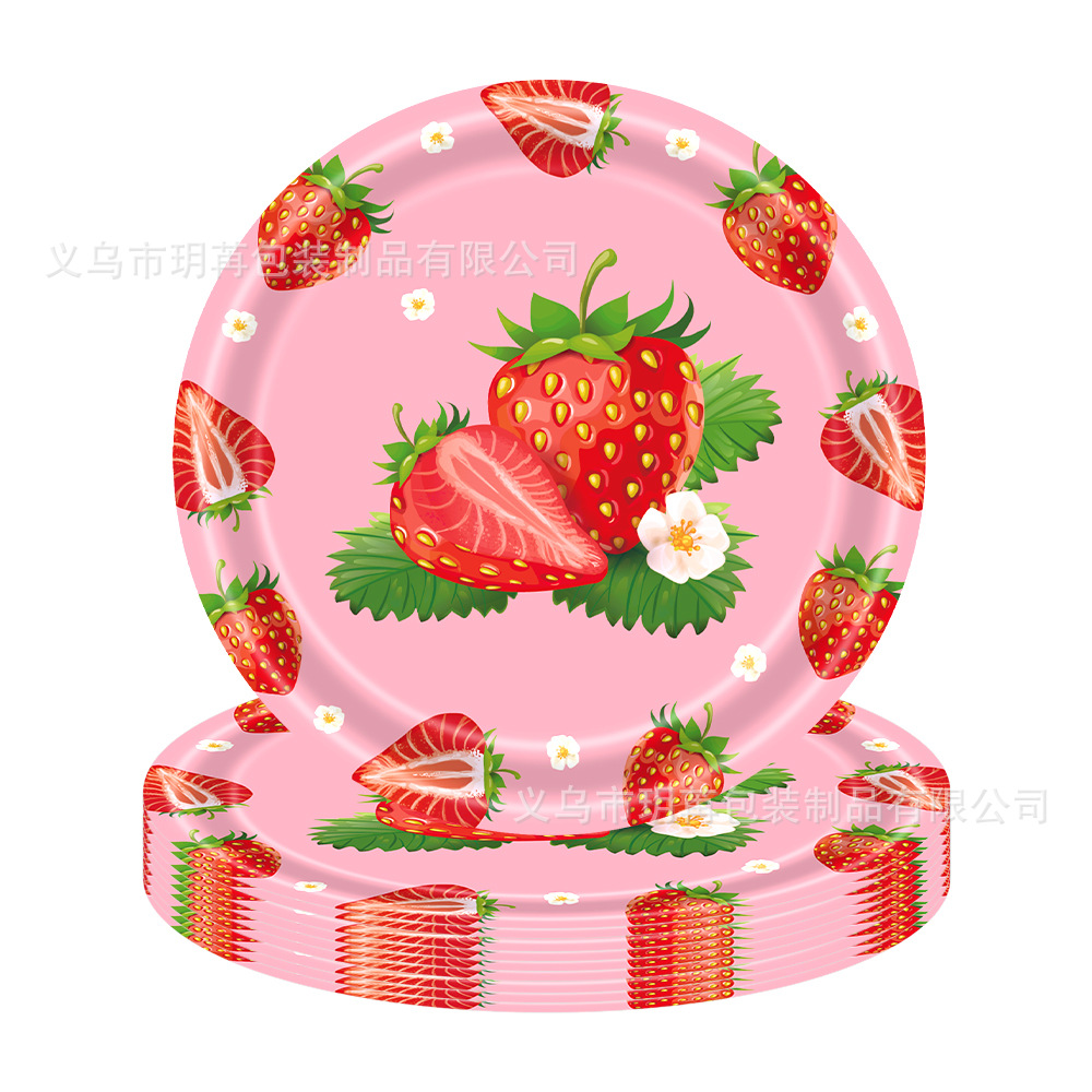 Strawberry Fruit Theme Birthda - Banner Kids Toys ulasan dan harga