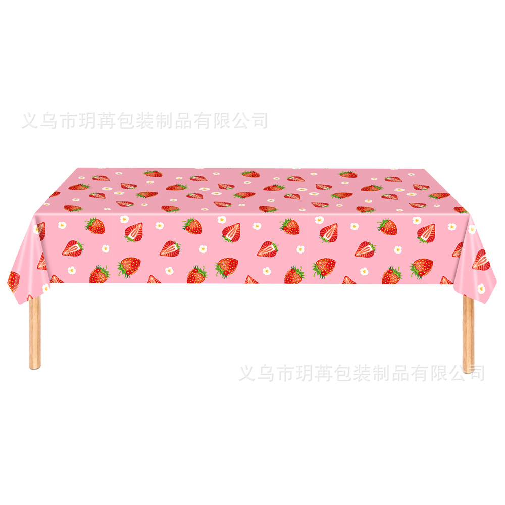 Strawberry Fruit Theme Birthda - Banner Kids Toys ulasan dan harga