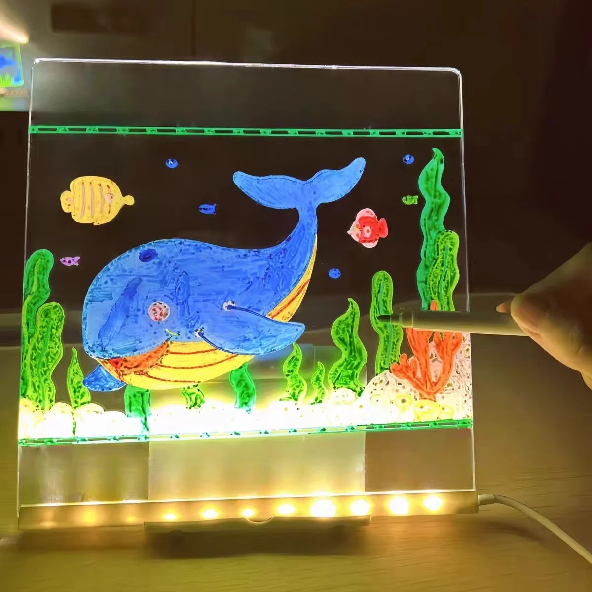 Magic Glow Kids Drawing Board: - Kids Toys Drawing ulasan dan harga