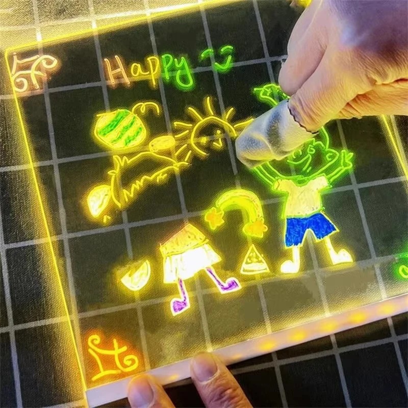 Magic Glow Kids Drawing Board: - Kids Toys Drawing ulasan dan harga