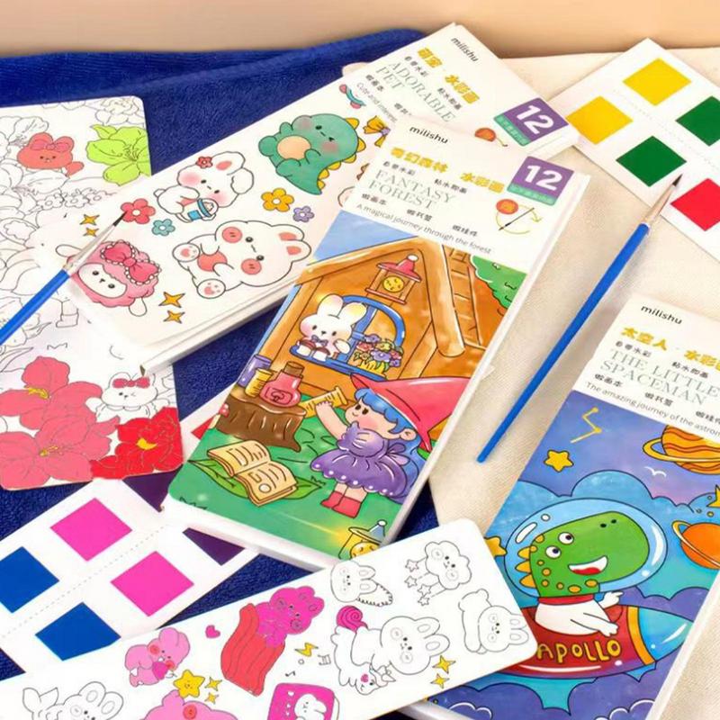 Water Color Pigment Paint Draw - Kids Toys Drawing ulasan dan harga