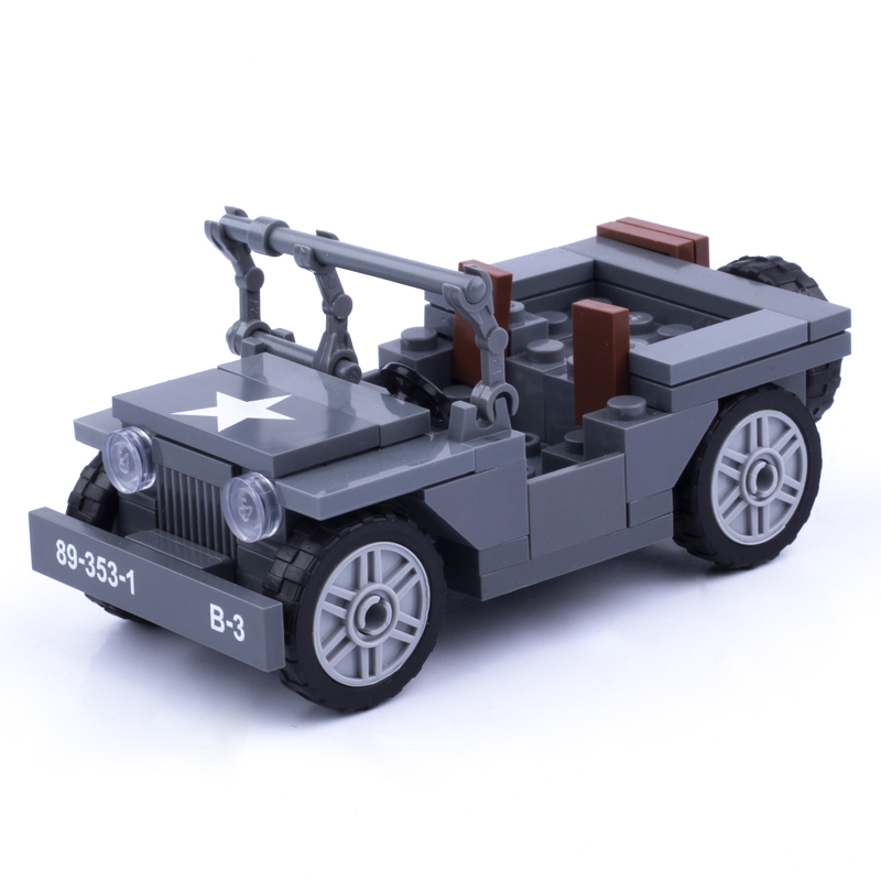 MOC WW2 Military US Figures Wi - Kids Toys Jeep ulasan dan harga