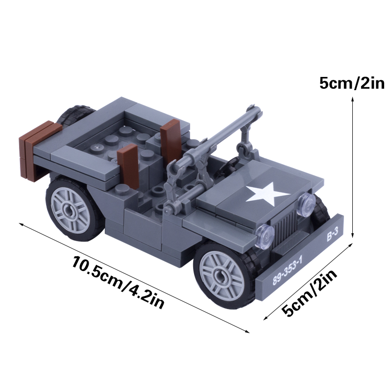 MOC WW2 Military US Figures Wi - Kids Toys Jeep ulasan dan harga