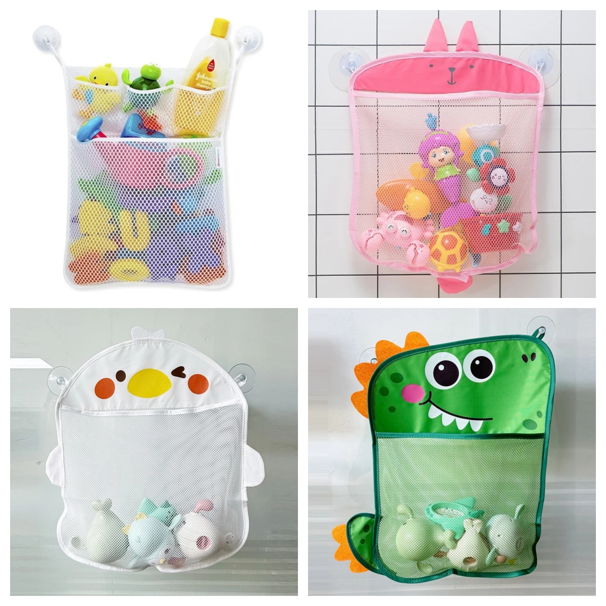 Baby Bathroom Mesh Bag Cartoon - Kids Storage Toys ulasan dan harga