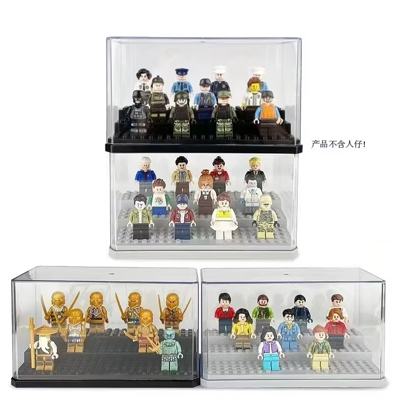 Acrylic mini doll display box, - Lego Building Blocks ulasan dan harga