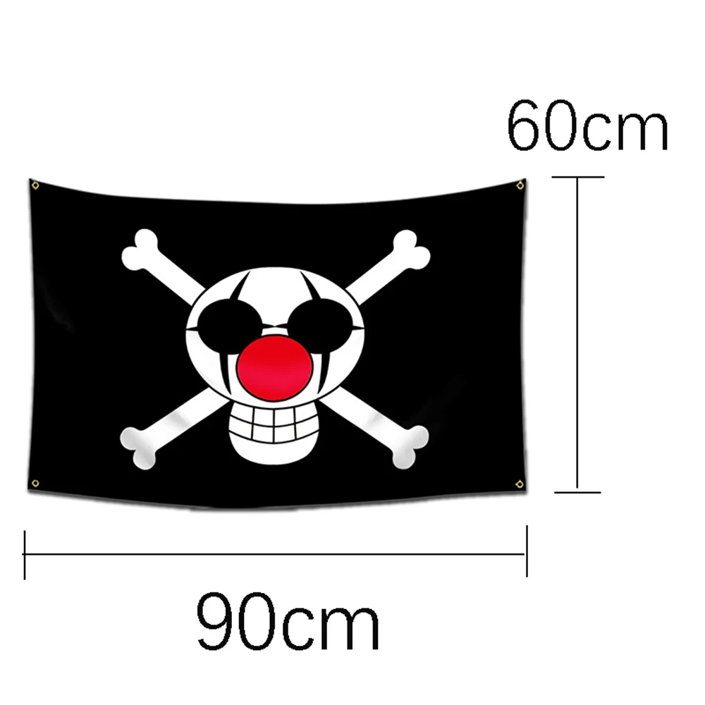 Luffy Zoro Pirate Emblem Flag  - Banner Kids Toys ulasan dan harga