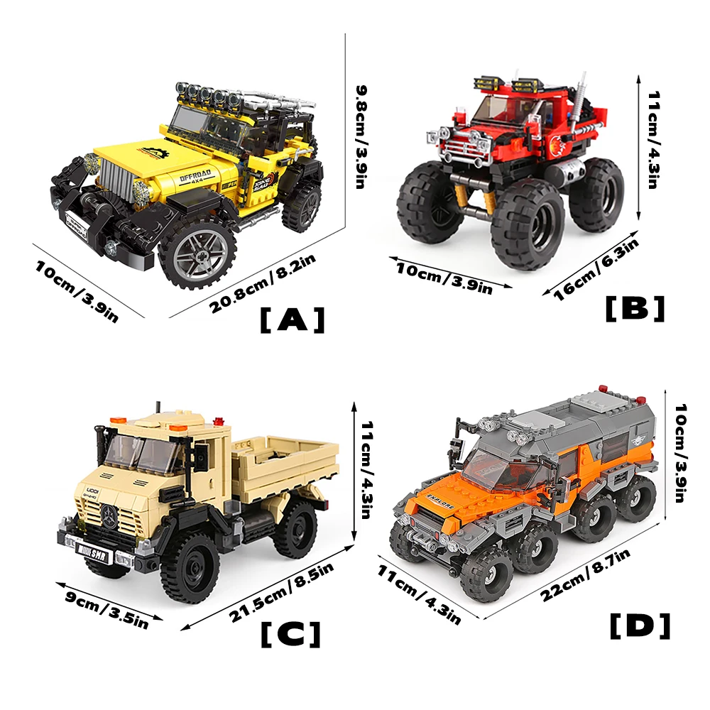 DIY Car Truck Building Block S - Kids Toys Jeep ulasan dan harga