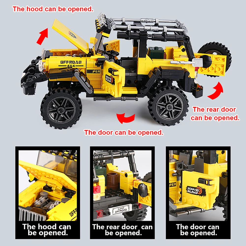 DIY Car Truck Building Block S - Kids Toys Jeep ulasan dan harga