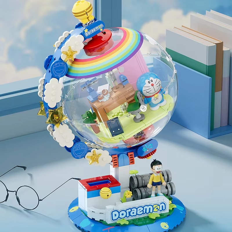 JAKI Doraemon Licensed Globe B - Lego Building Blocks ulasan dan harga